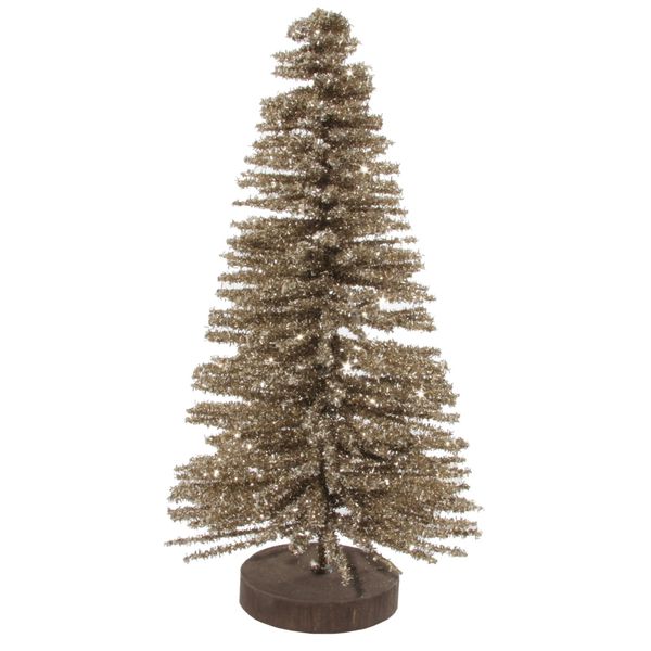 Champagne glittertre 42cm