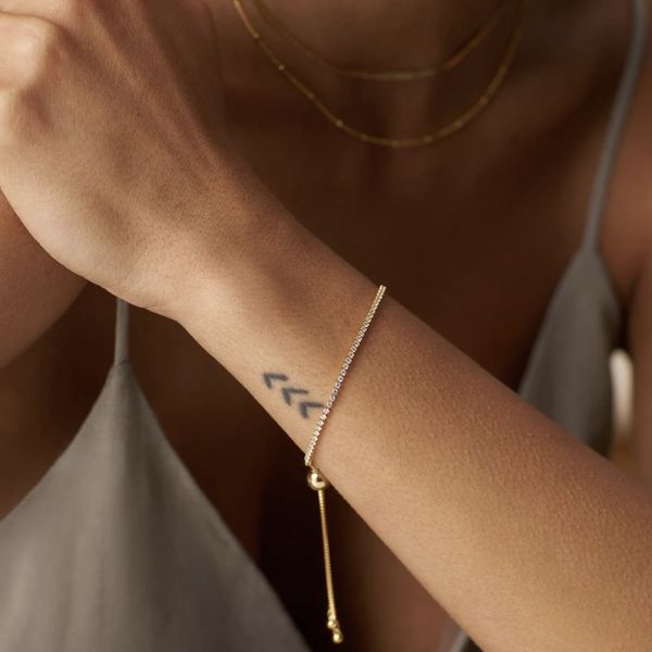 Orelia armb&aring;nd Fine Crystal Tennis Slider - gull