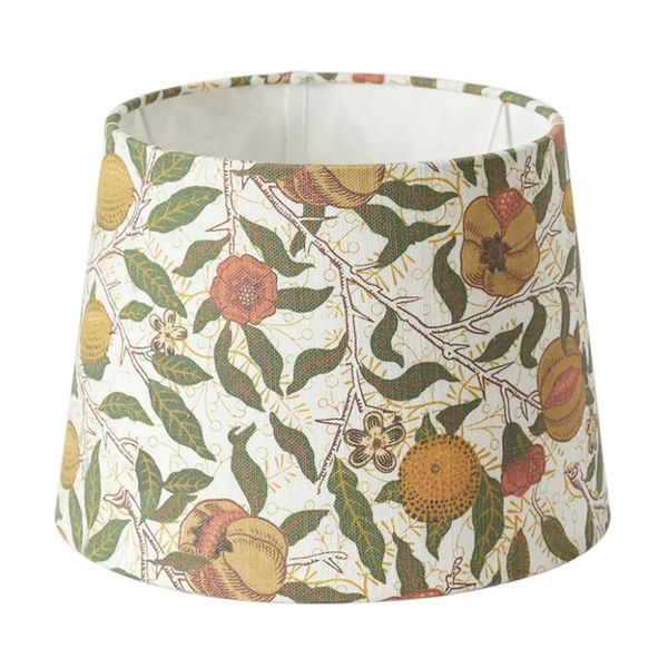 Lampeskjerm Classic Round 18cm - William Morris Fruit hvit