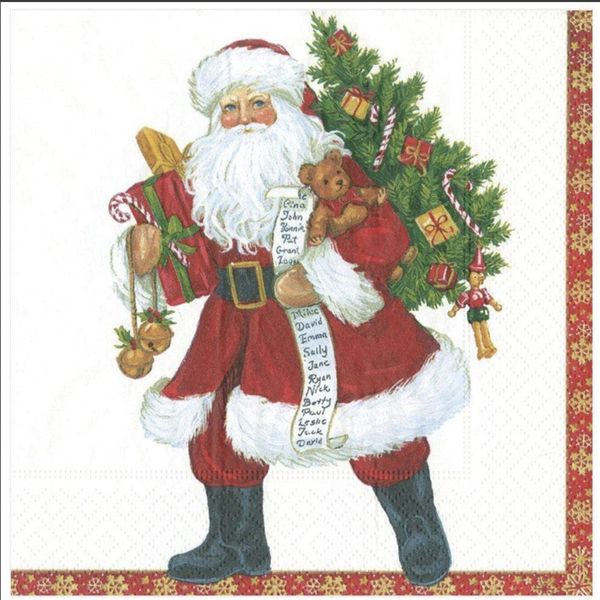 Servietter Lynn Haney Santa - middag