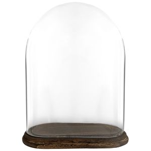 Hovedbilde Elegant&nbsp;oval glasskuppel&nbsp;h40cm