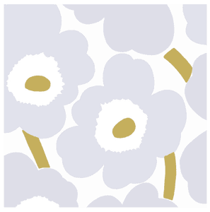 Hovedbilde Marimekko Unikko Gr&aring;/s&oslash;lv (middag)