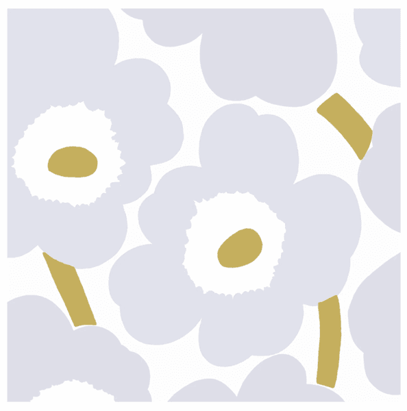 Marimekko Unikko Grå/sølv (middag)