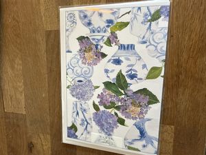 Hovedbilde Caspari kort - Porcelain and hydrangea