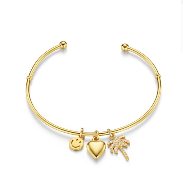Orelia armbånd Eclectic Mixed Charm - gull