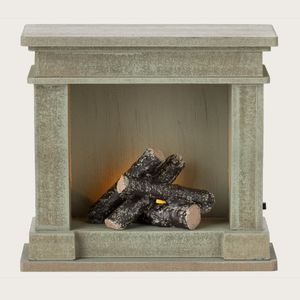 Hovedbilde Peis med lys - st&oslash;vgr&oslash;nn 