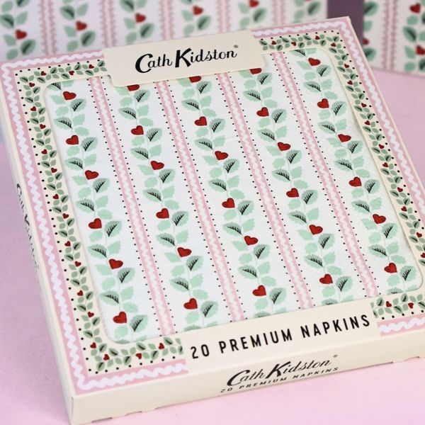 Servietter Cath Kidston Party Heart - lunsj