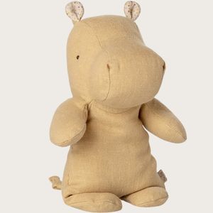 Hovedbilde Flodhest  22cm - lys gul