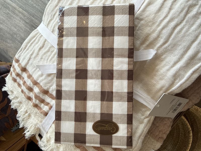 Servietter Chocolate Gingham - buffet