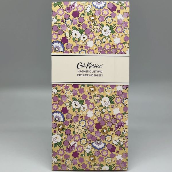 Magnetisk handleliste gul og lilla – Cath Kidston 