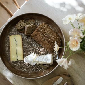 Hovedbilde Emaljert jernfat 41cm - chocolate