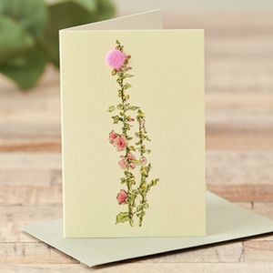 Hovedbilde Lite kort 'Hollyhocks' 9*6 cm